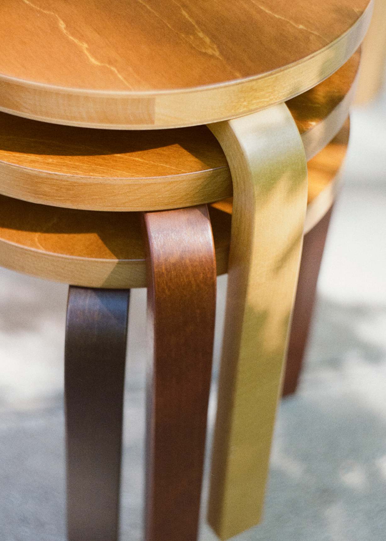 Artek Reimagined by Paul Smith - Four Colour-Stained Stool 60